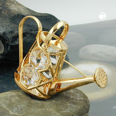 Tischdekoration Gießkanne 58x80mm mit Glas-Steinen Tischdekoration Gießkanne 58x80mm mit Glas-Steinen