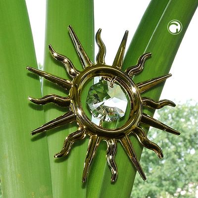 Suncatcher 75mm Sonne mit Glas-Stein Suncatcher 75mm Sonne mit Glas-Stein