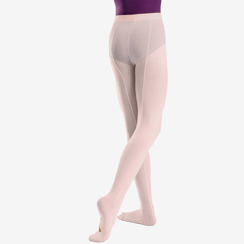 So Danca Child Mesh Seamed Convertible Tights