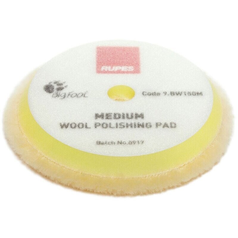 Rupes Wool Polishing Pad Medium gelb 130/145mm