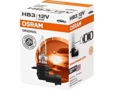 OSRAM Autolampe HB3, 9005, 12 V 60 W, P20D, Blister