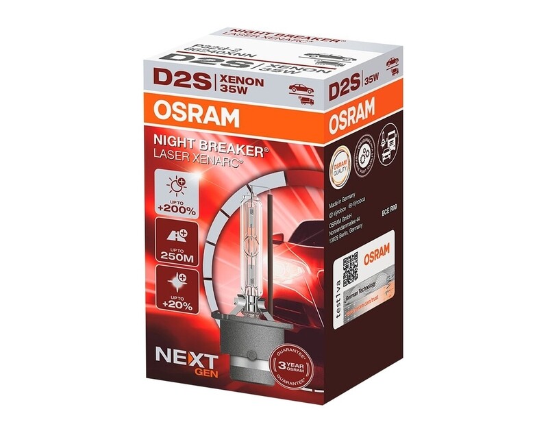 OSRAM Autolampe D2s Xenarc, Night Breaker Laser, 66240×NN