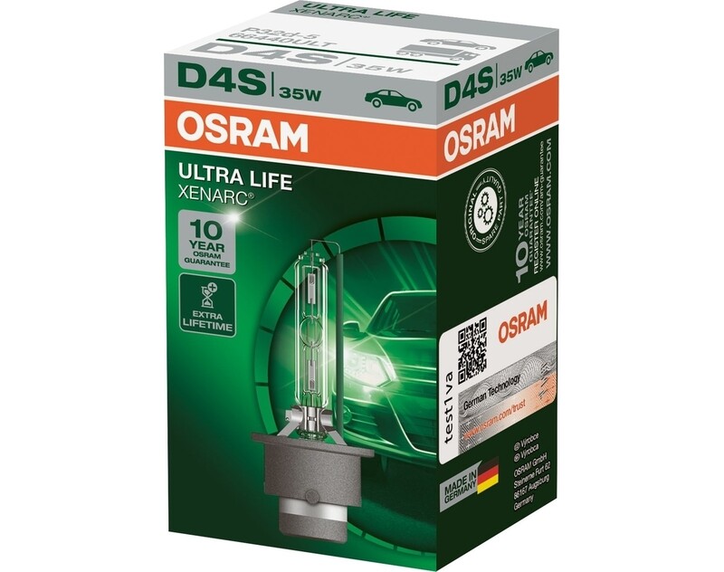 OSRAM Autolampe D4S Xenarc Ultra Life, 66440ULT, 42 V 35 W, Blister