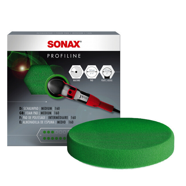SONAX PROFILINE SCHAUMPAD MEDIUM 160MM GRÜN