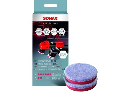 SONAX PROFILINE HybridWollPad 80 mm, 2 Stück