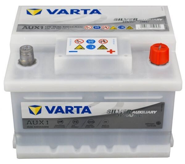 Varta Silver Auxiliary AUX1 12V 35Ah 520 A für Backup-Anwendung z.B. Mercedes-Benz SL