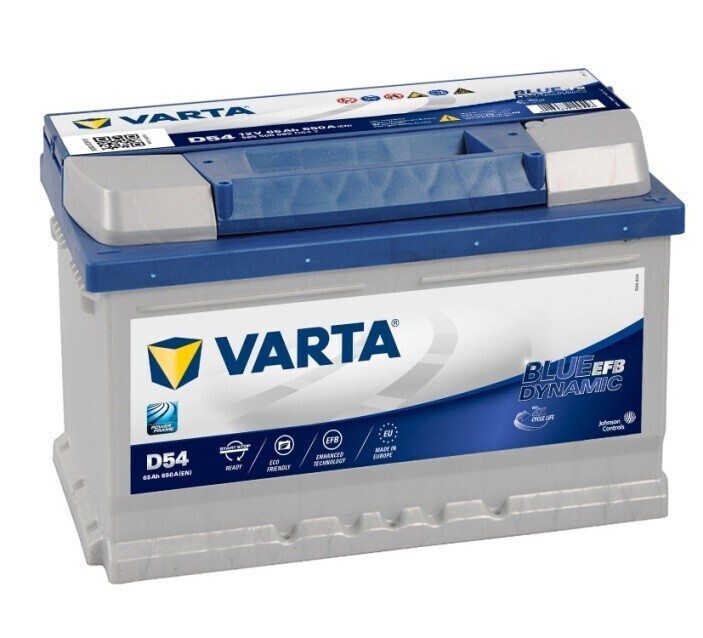 Varta Blue Dynamic EFB D54 12V 65 Ah Start-Stopp Autobatterie