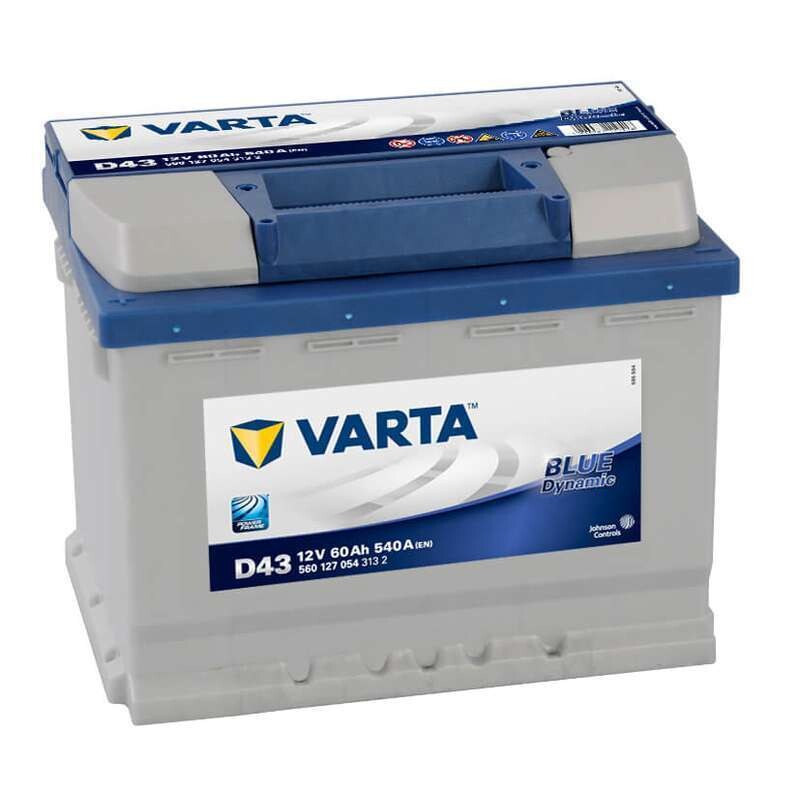 Autobatterie - Varta Blue Dynamic D43 12V 60 Ah