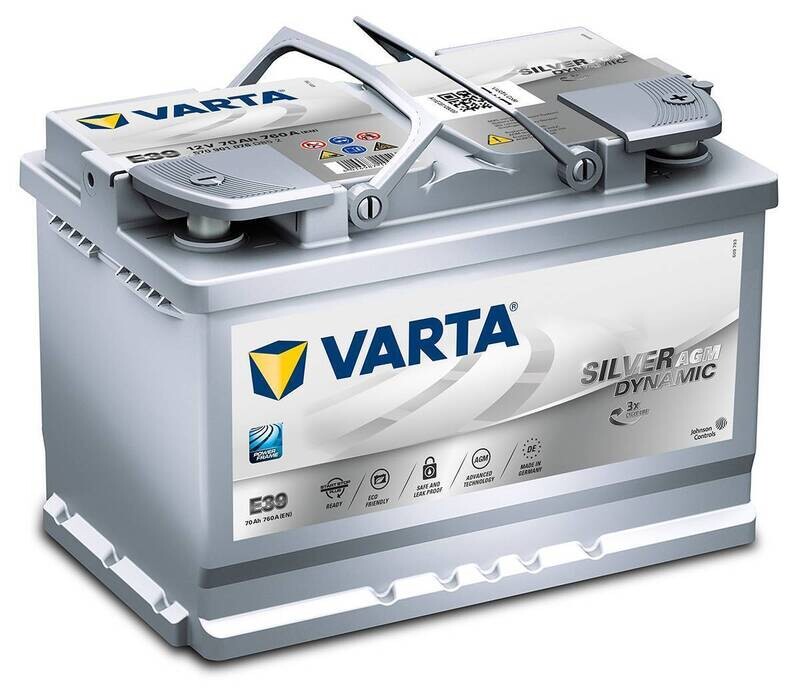 Autobatterie - Varta Silver Dynamic AGM E39 12V 70 Ah