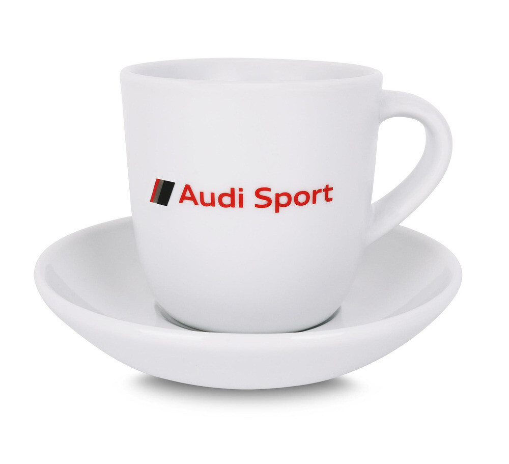 AUDI SPORT ESPRESSOTASSE WEISS / 2Stk.