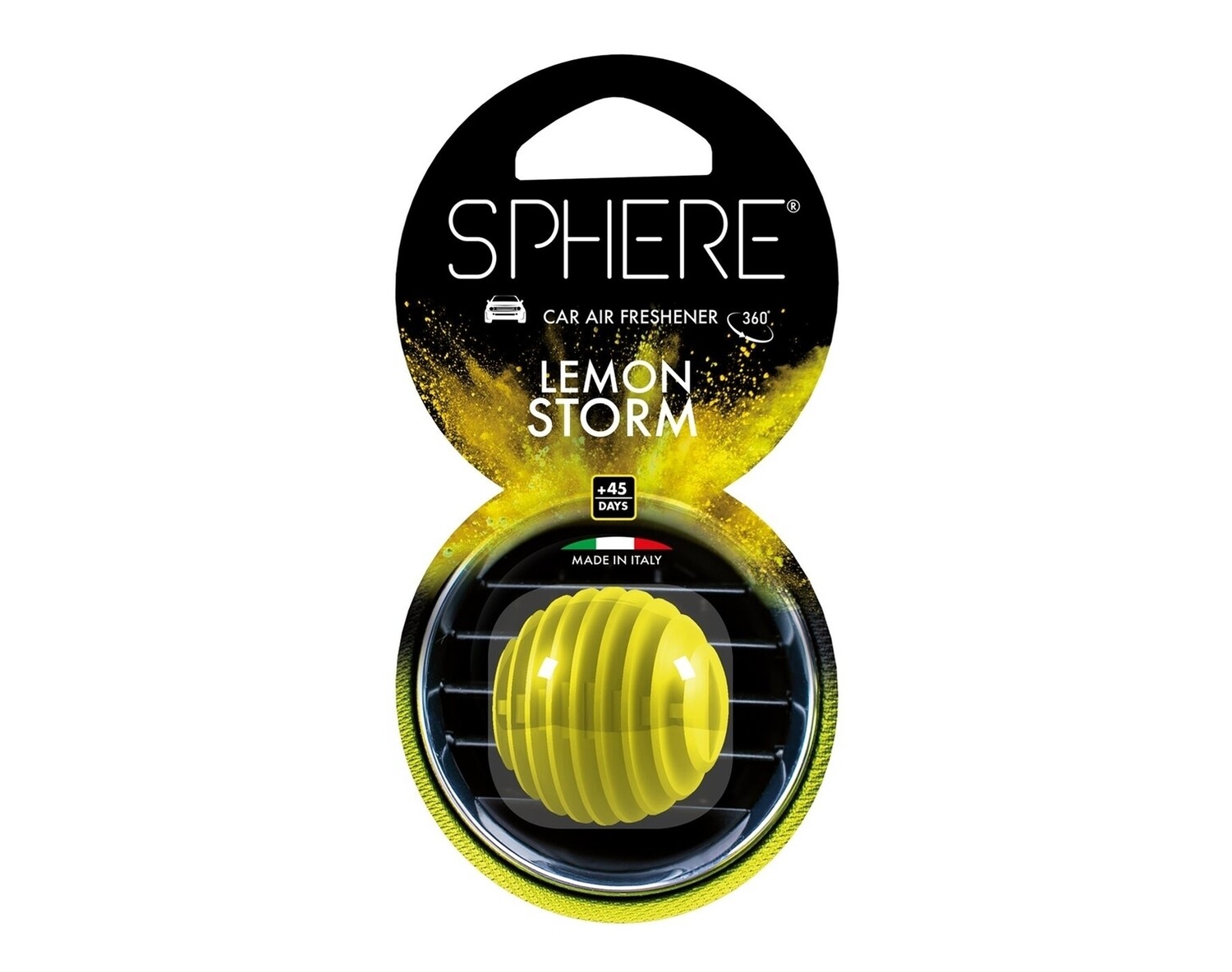 Dufterfrischer - SPHERE Lemon Storm, gelb