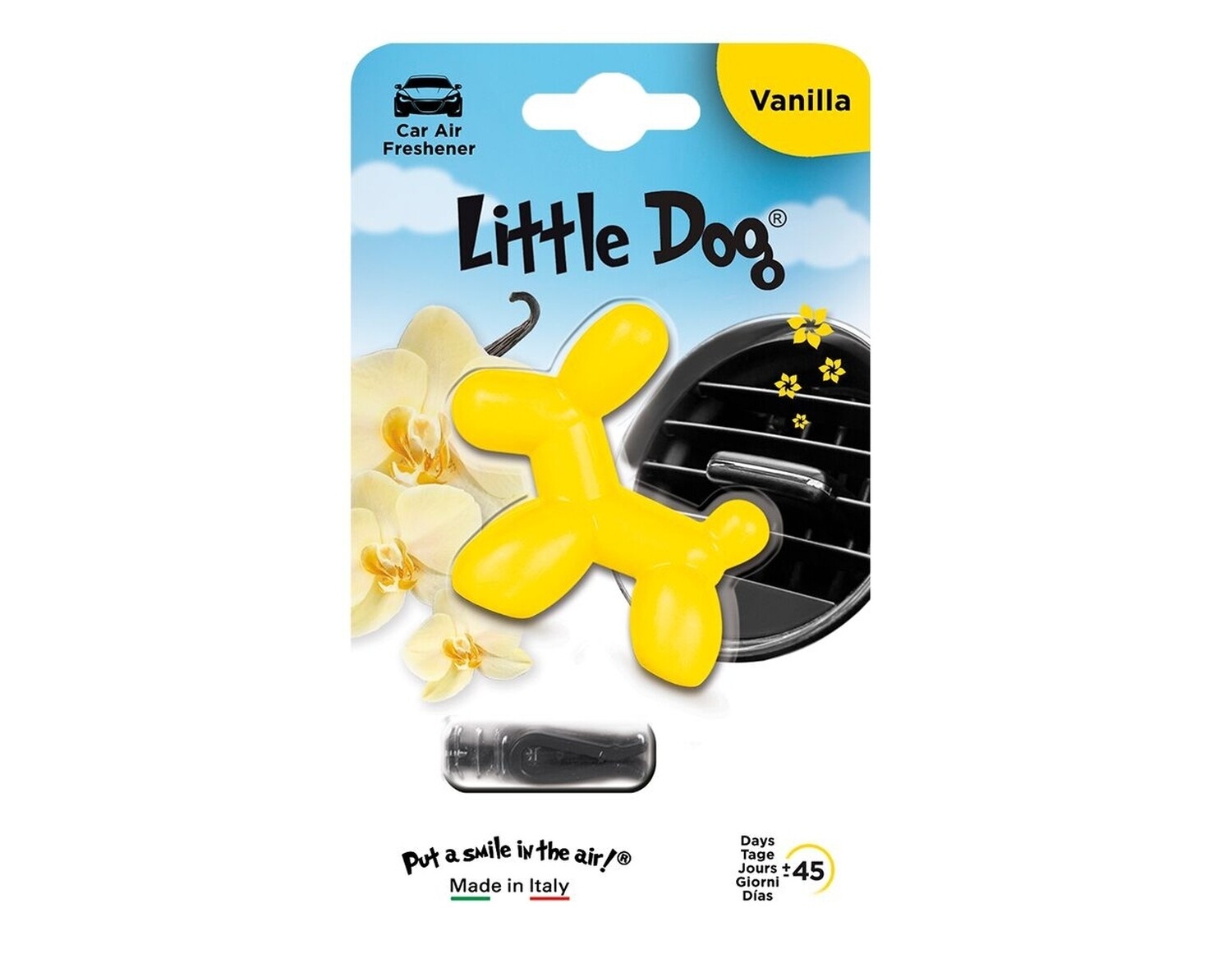 Dufterfrischer - Little Dog Vanilla, gelb