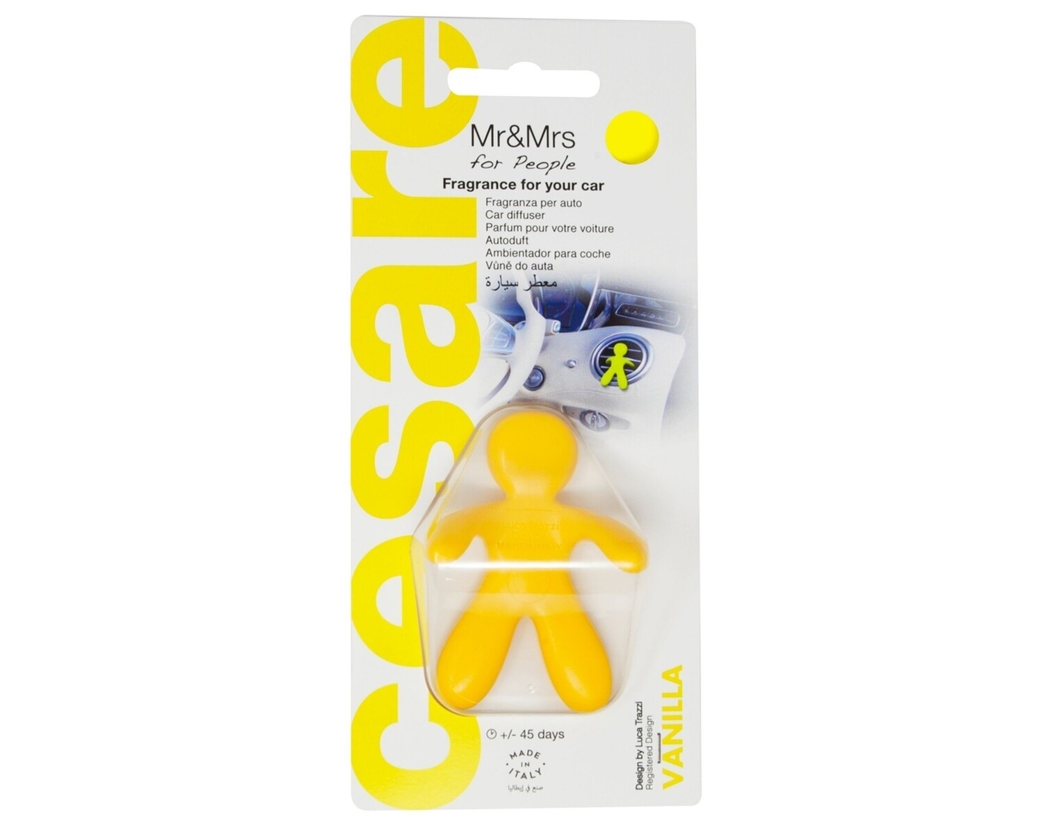 Dufterfrischer - Mr&Mrs Cesare Vanilla, gelb