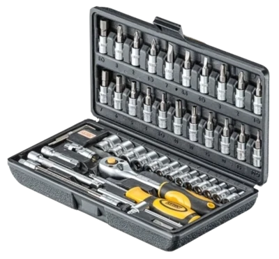 FORTEC STECKSCHLÜSSELSATZ  1/4", 46-TLG.