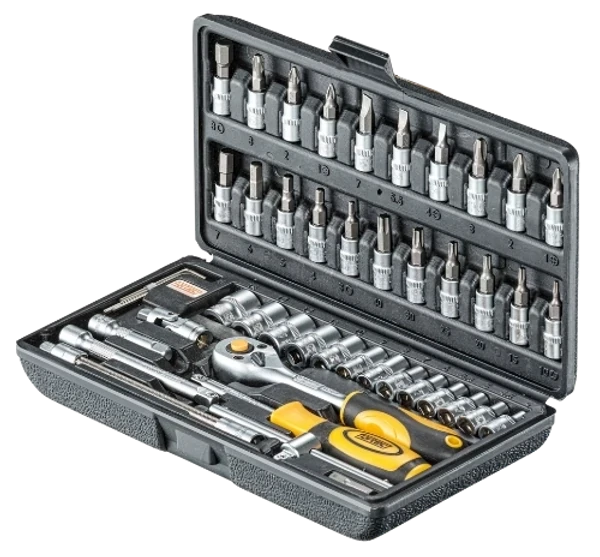 FORTEC STECKSCHLÜSSELSATZ  1/4", 46-TLG.