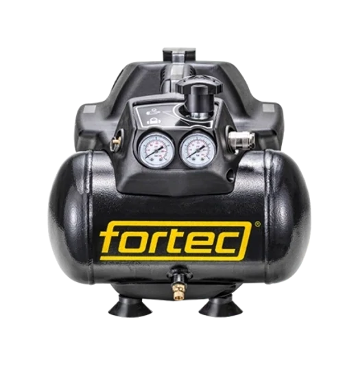 Fortec Druckluft-Kompressor 230V, ölfrei, Tank 6L, 170lt/min