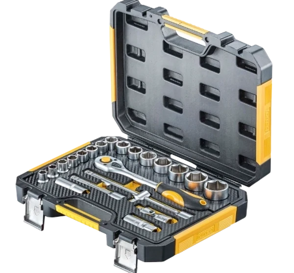 FORTEC STECKSCHLÜSSELSATZ 1/2", 22-TLG.