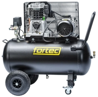 Fortec Kolbenkompressor, 90 l mobil