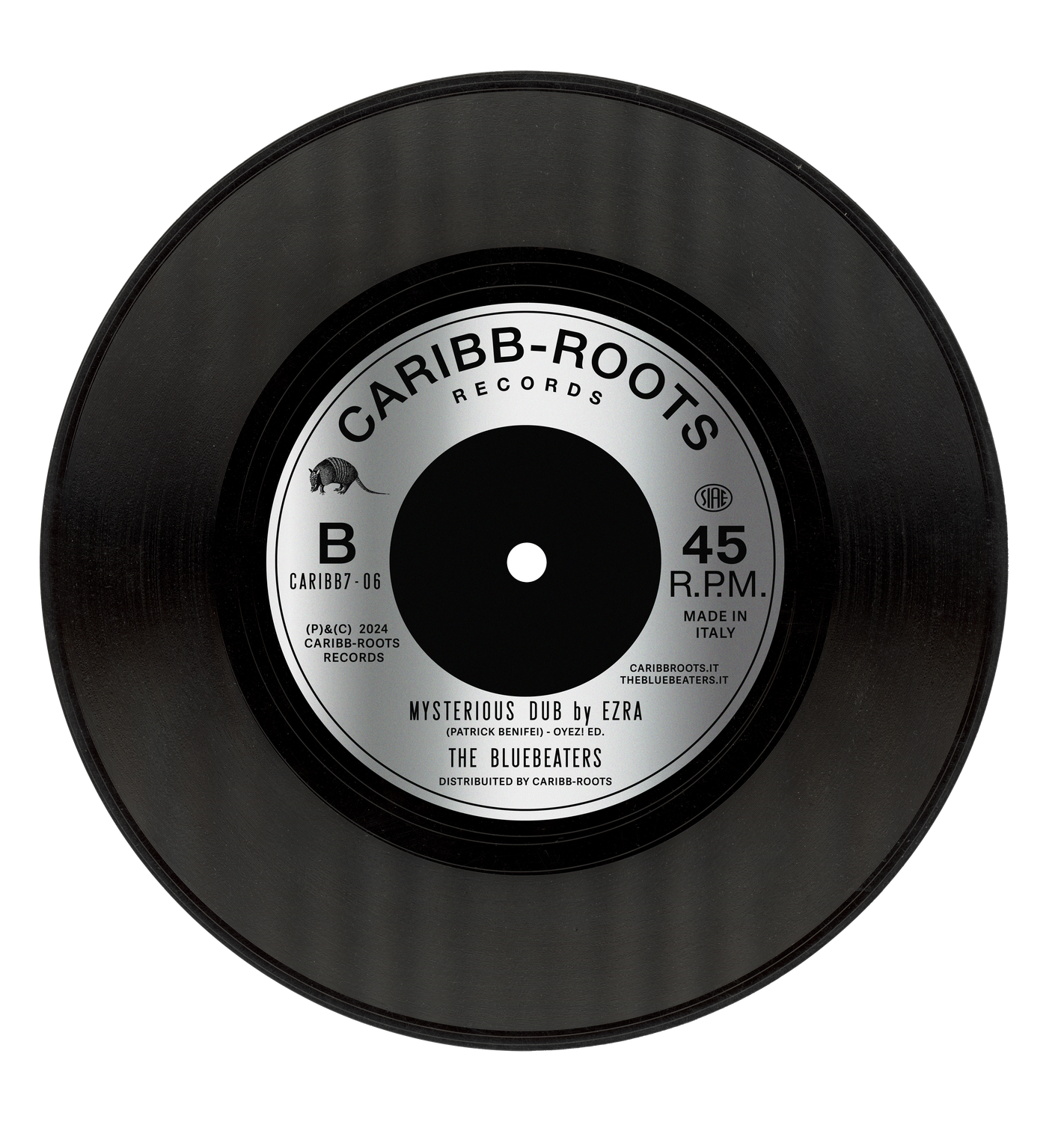 CR003 - THE BLUEBEATERS - MANTRA/MYSTERIOUS DUB by EZRA + poster