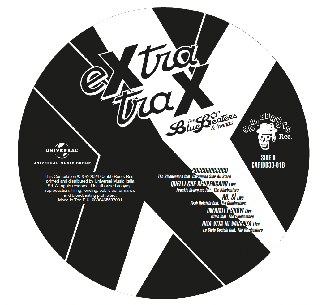 CR004 - The BLUEBEATERS &amp; Friends &quot;eXtra traX&quot;, LP vinile trasparente