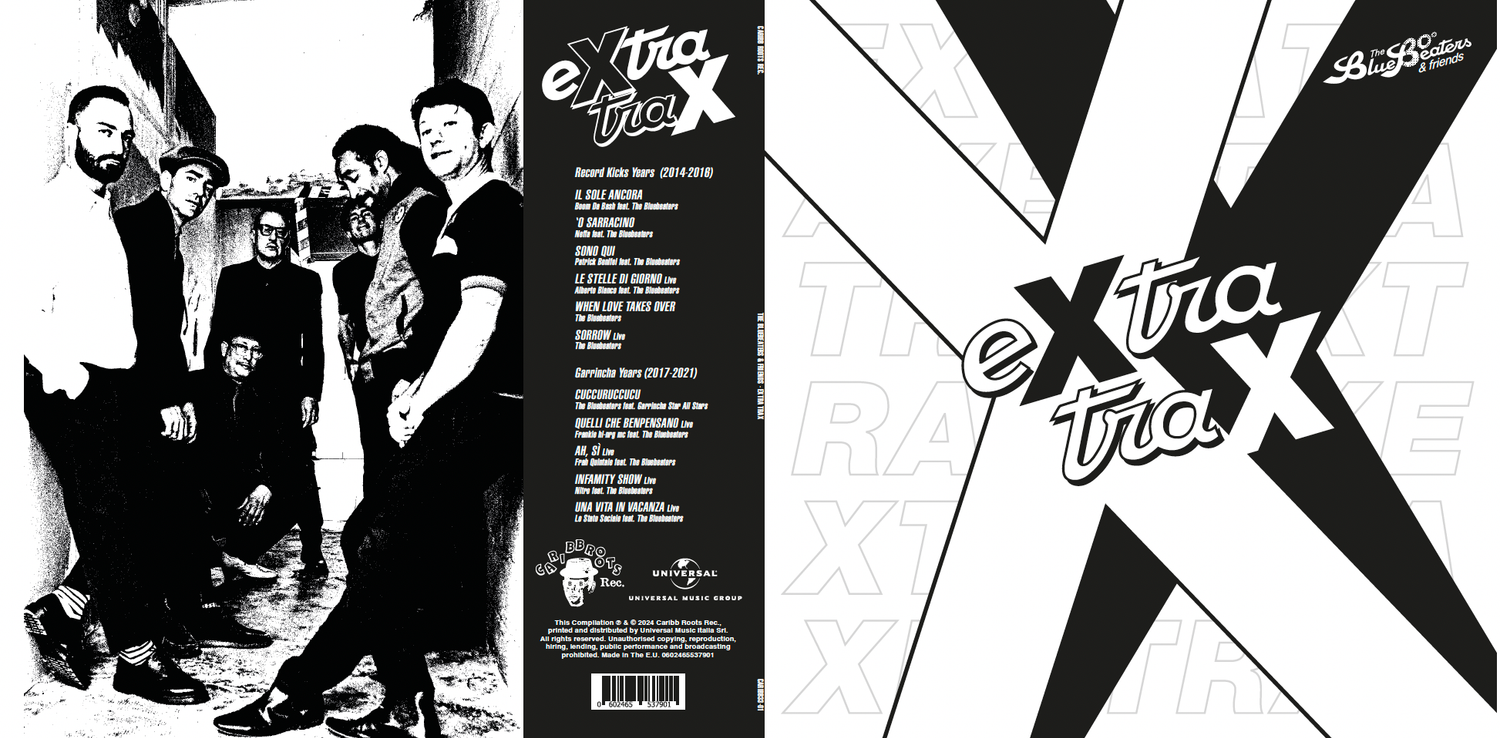 CR004 - The BLUEBEATERS &amp; Friends &quot;eXtra traX&quot;, LP vinile trasparente