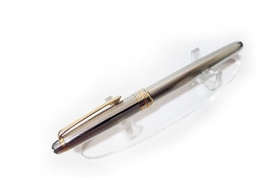 Montblanc Meisterstuck Solitaire Full Silver Barley Rollerball Pen