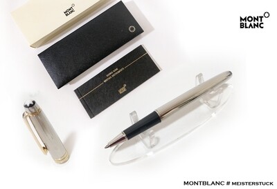 Montblanc Meisterstuck 164 Solitaire Sterling Silver Classique Rollerball Pen