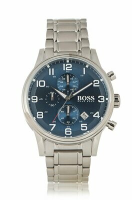 Boss Men&#39;s Chronograph Quartz Watch with Stainless Steel Bracelet – 1513183