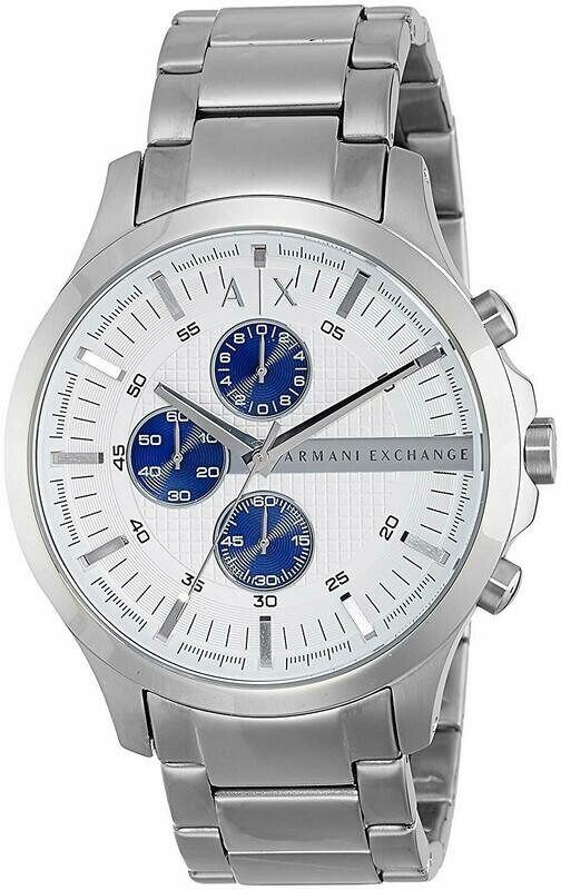 Armani Exchange Hampton Analog Silver Dial Men&#39;s Watch - AX2136