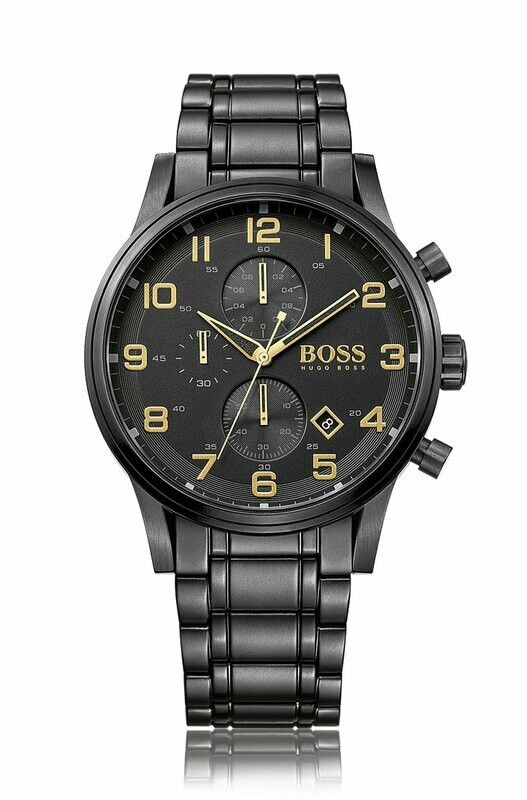 HUGO BOSS Black MenÕs Aeroliner Chronograph Watch - 1513275