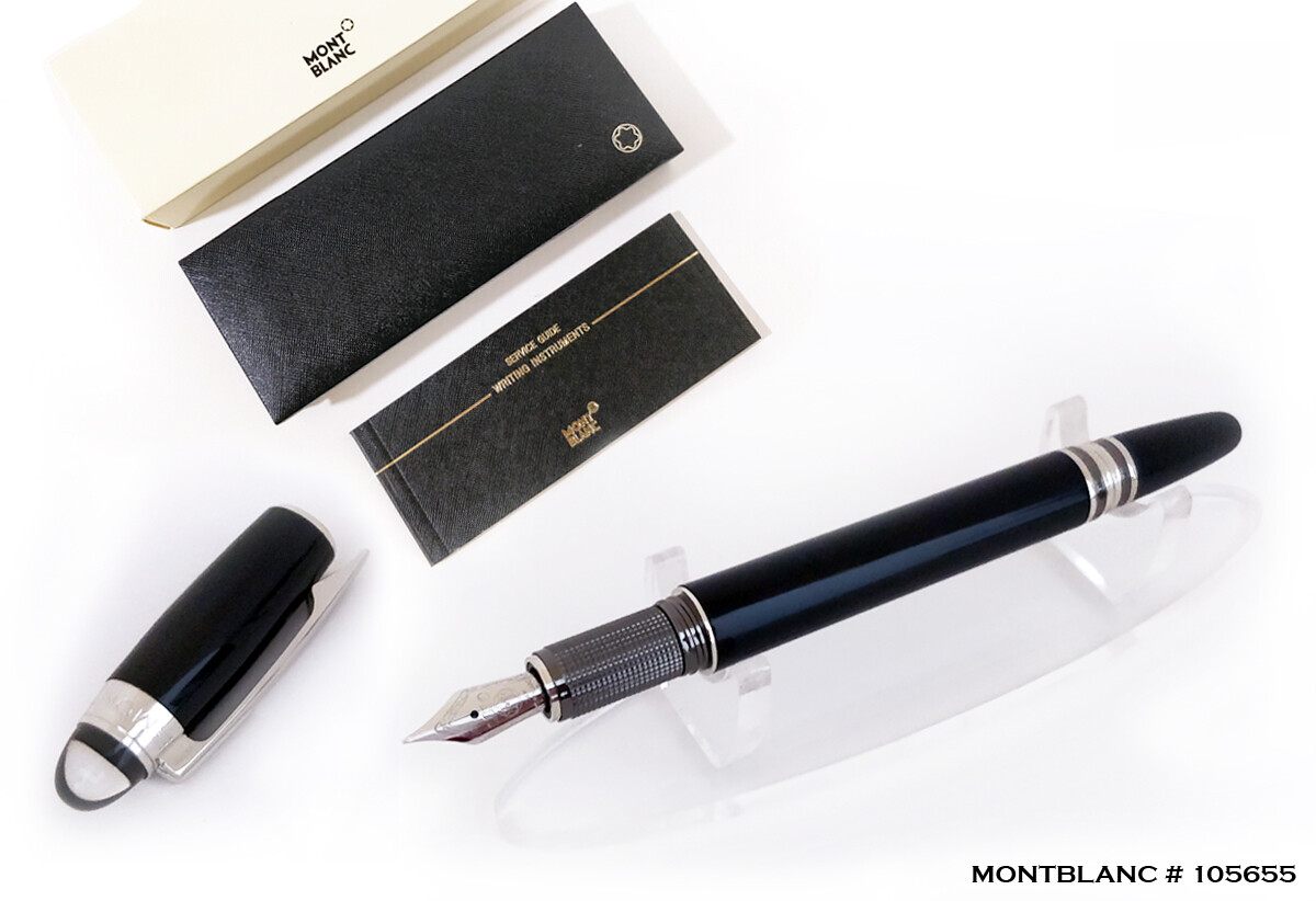 Montblanc Starwalker Resin Fountain Pen, Midnight Black, Medium Nib - 105655​
