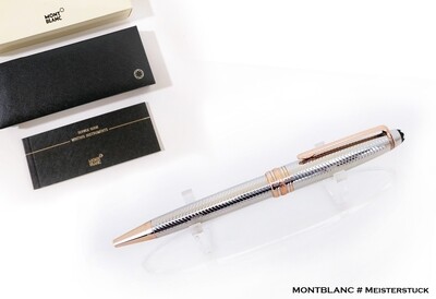 Montblanc Meisterstuck 163 Solitaire Doue Sterling Silver Barley Pattern Ballpoint Pen