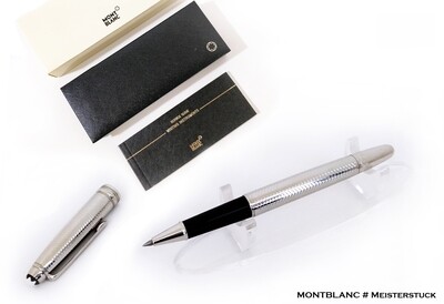 Montblanc Meisterstuck Solitaire Full Silver Barley Rollerball Pen