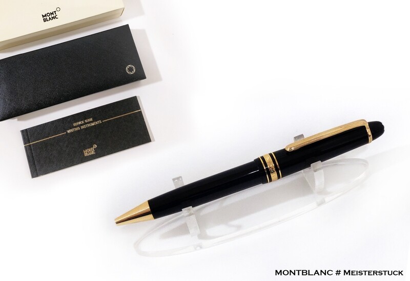 Montblanc Meisterstuck​ 114185​ Mid Size Ballpoint Pen – Black With Gold Trims​ - Refurbished​​