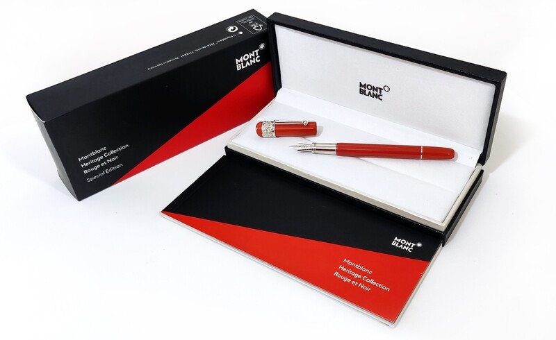 Refurbished Montblanc 118232 Heritage Rouge Et Noir Spider Medium Fountain Pen – Coral