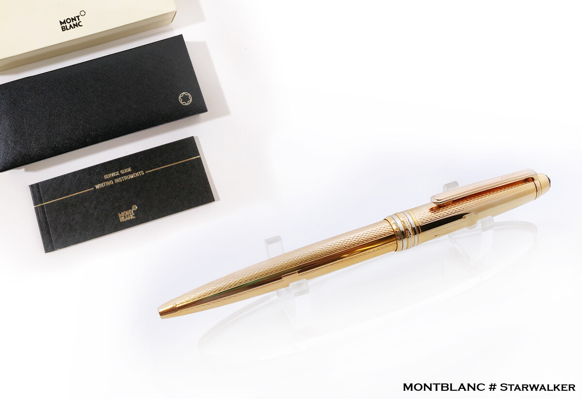 Montblanc Meisterstuck Solitaire 1644 Full Gold Barley Ballpoint Pen​ - Refurbished