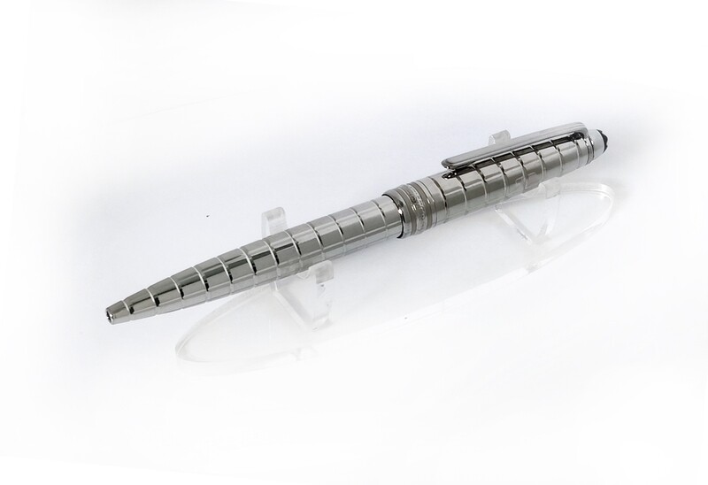 Montblanc Meisterstuck Solitaire Platinum-Plated Facet Ballpoint Pen - 38248
