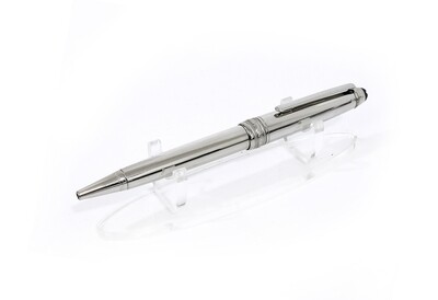 Montblanc Meisterstuck Solitaire Royal Steel Ballpoint Pen - Refurbished