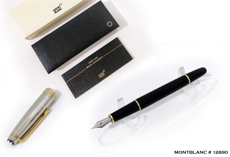 Montblanc Meisterstuck Solitaire AG925 Sterling Silver 163 Doue ​Fountain | Ink Pen - Refurbished