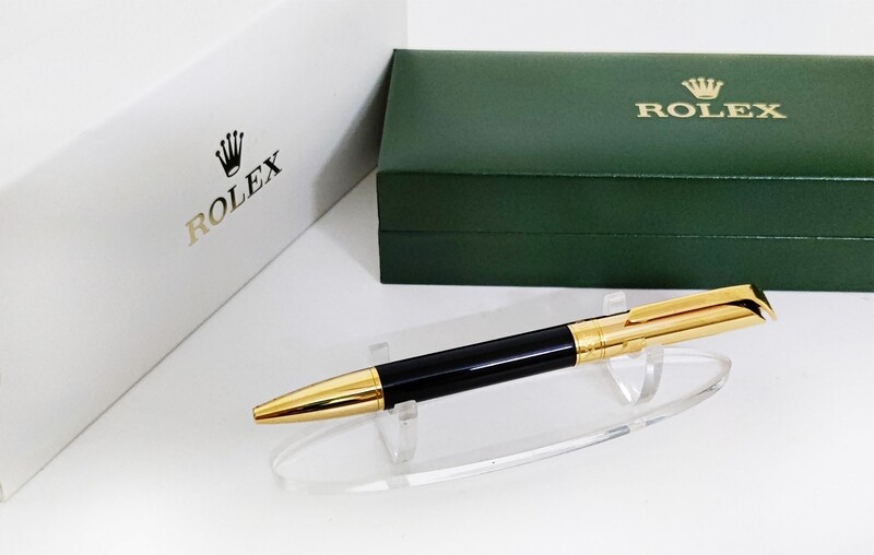 Beautifully Crafted Rolex Black | Gold​ Masterpiece Collection Ballpoint Pen - Refurbished