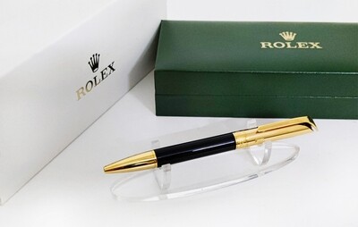 Beautifully Crafted Rolex Black | Gold​ Masterpiece Collection Ballpoint Pen - Refurbished