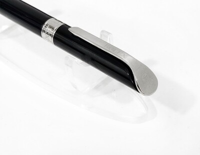 Beautifully Crafted Rolex Full Black with Silver Clip​ Masterpiece Collection Ballpoint Pen - Refurbished