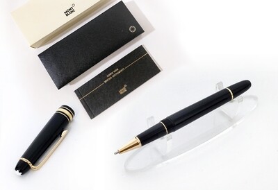Refurbished Montblanc Meisterstück Classique 145 (Mid Size)​ Rollerball Pen - Black With Gold Trims