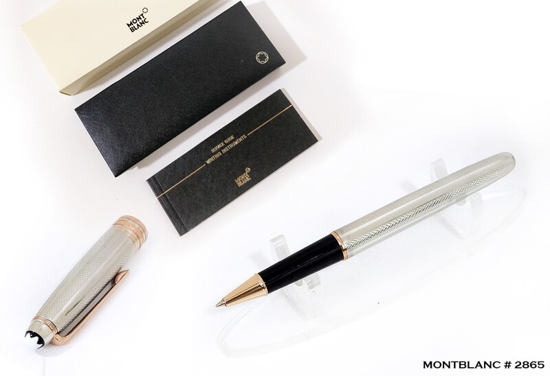 Montblanc Meisterstuck Solitaire Sterling Silver Classique Pen - With Copper Trims - Refurbished​