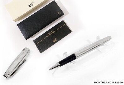 Refurbished Montblanc Meisterstuck 163 Stainless Steel Rollerball Pen