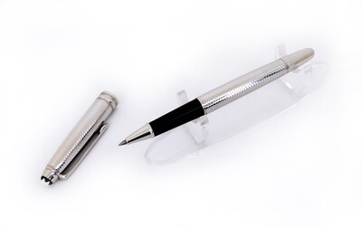Montblanc Meisterstuck Solitaire Full Silver Barley Rollerball Pen