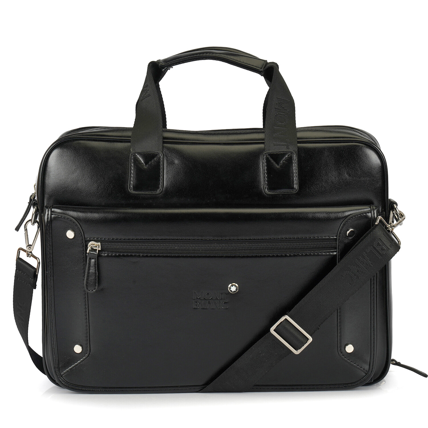 Montblanc Unisex Business Documents Laptop Shoulder Bag, Options: Black