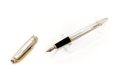 Montblanc Meisterstuck Solitaire Sterling Silver 925 Fountain | Ink Pen