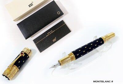 Montblanc 105728 Limited Edition 2010 Im Elisabeth Black / Yellow Gold​ Fountain | ink Pen - Refurbished