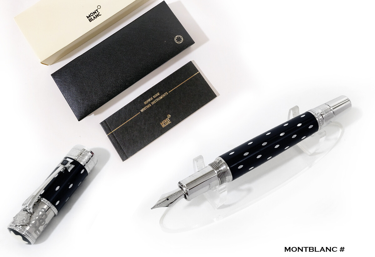 Montblanc 105728 Limited Edition 2010 Im Elisabeth Black / Silver​ Fountain | ink Pen - Refurbished